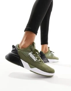Puma Training Retaliate 2 Trainers In Khaki For Women