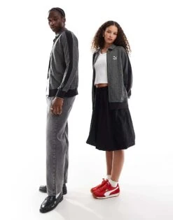 Puma T7 Track Jacket & Trousers In Herringbone