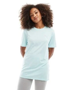 Puma Run Favourite T-shirt In Blue Heather For Women Mid Blue