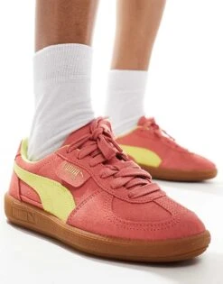 Puma Palermo Trainers In Salmon For Unisex Light Pink