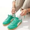 Puma Palermo Vintage Trainers In Green For Unisex Mid Green