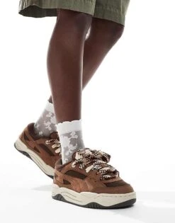 Puma 180 Chunky Lace Trainers In Brown For Unisex