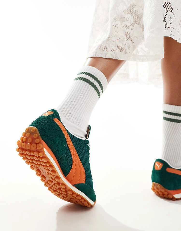 Puma Easy Rider Supertifo Trainers In Green And Orange For Unisex Mid Green - Image 2