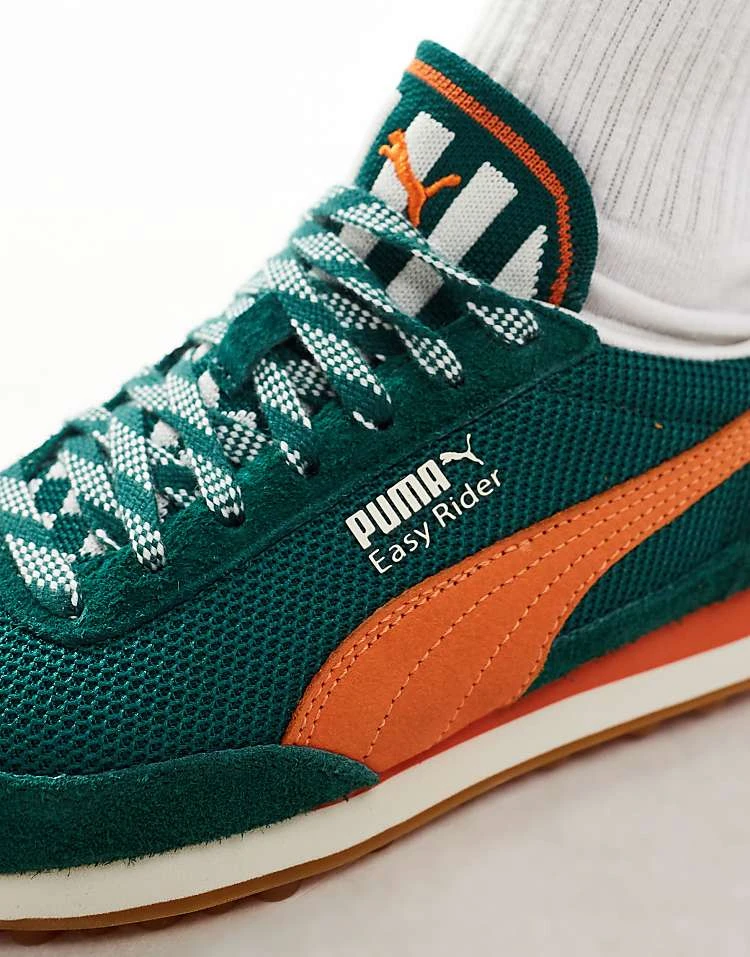 Puma Easy Rider Supertifo Trainers In Green And Orange For Unisex Mid Green - Image 4