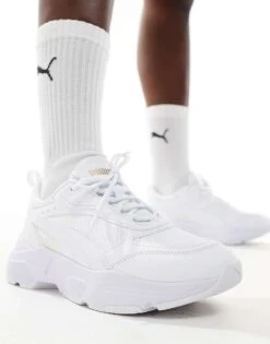 Puma Cassia Trainers In White For Unisex