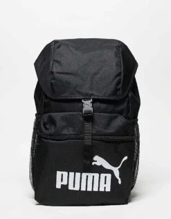 Puma Phase Toploader Backpack In Black For Unisex