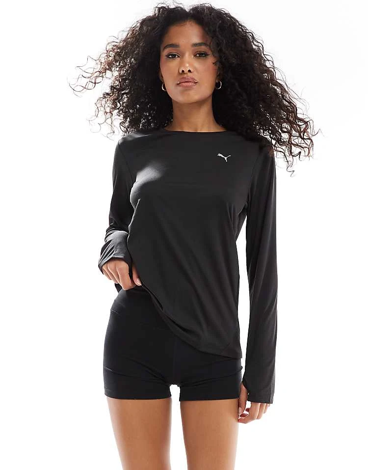 Puma Favorites Running Longsleeve T-shirt In Black For Women - Image 5