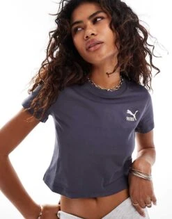 Puma Classics Baby T-shirt In Grey For Women