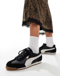 Puma Arizona Nylon In Black And White For Women