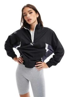 Puma Cellerator Relaxed Jacket In Puma Black-galactic Gray For Women