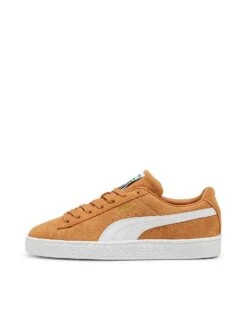 Puma Suede Classic Sneakers In Caramel Latte-puma White For Unisex