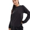 Puma Run Long Sleeve T-shirt In Black For Women