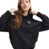 Puma Better Classics Relaxed Hoodie In Puma Black For Women