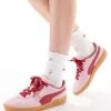 Puma Palermo Trainers In Pink & Red For Women