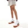 Puma Palermo Eleveta Trainers In White With Gum Sole For Unisex