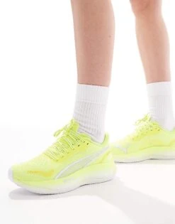 Puma Velocity Nitro 3 Trainers In Yellow For Women