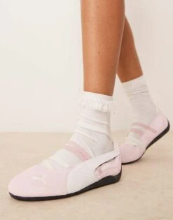 Puma Speedcat Ballet Flats In Pink For Women Light Pink