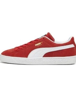 Puma Suede Classic Sneakers In For All Time Red-puma White For Unisex