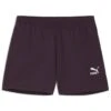 Puma Classics A-line Shorts In Midnight Plum For Women