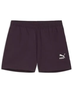 Puma Classics A-line Shorts In Midnight Plum For Women