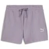 Puma Classics Ribbed Shorts In Pale Plum For Women