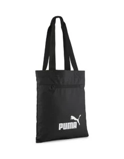 Puma Phase Packable Tote Bag In Puma Black For Unisex
