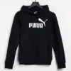 Puma Essentials Logo Hoodie In Black For Women Cotton Black