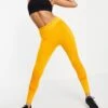 Puma Training Contour Seamless Leggings In Orange For Women Yellow