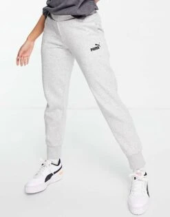 Puma Essentials Joggers In Grey For Women